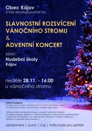 ROZSVÍCENÍ VÁNOČNÍHO STROMU A ADVENTNÍ KONCERT 1